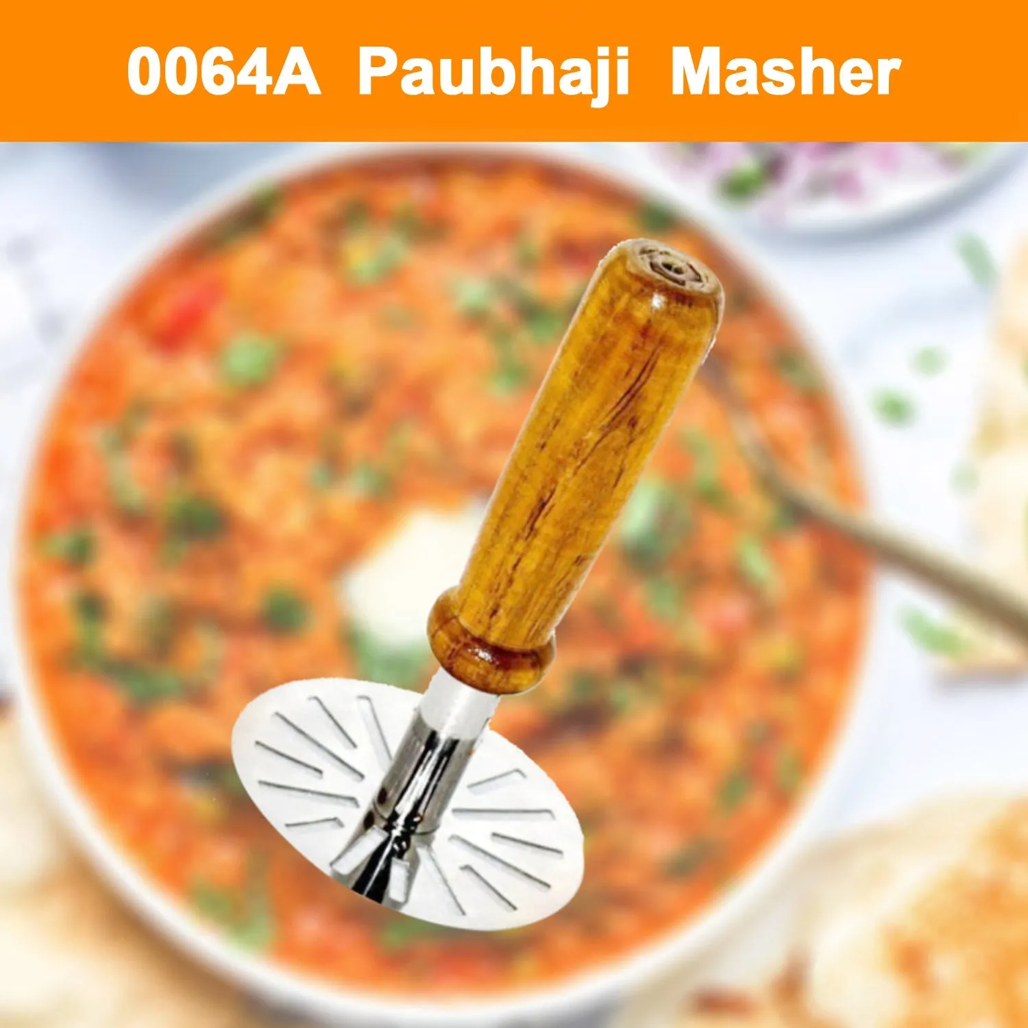 0066 Paubhaji Masher used in all kinds of household and kitchen places for mashing and making paubhajis.