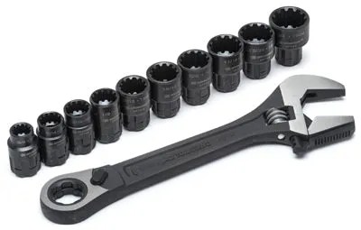 11PC 3/8"ADJ Wrench Set