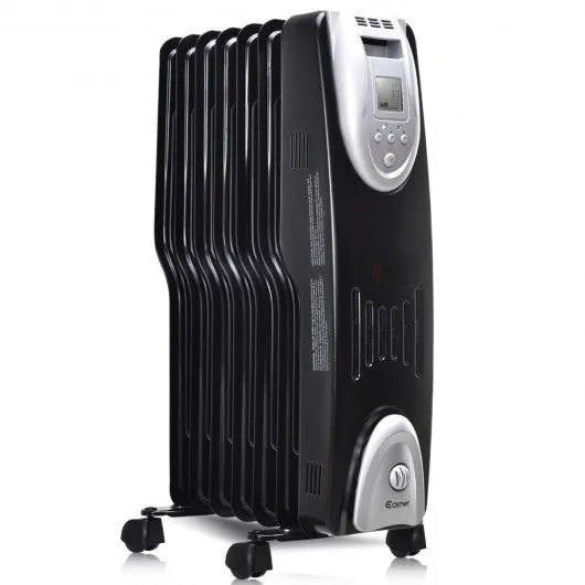 1500 W Electric Oil Filled Safe Digital Radiator Heater