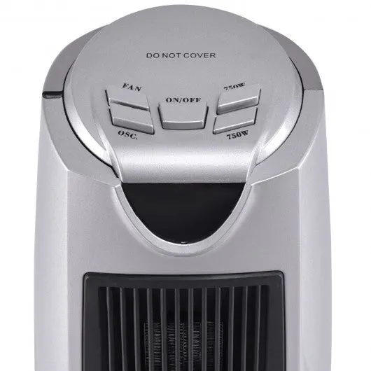 1500 W Oscillating Electronic Thermostat 2 Heat Setting Space Heater