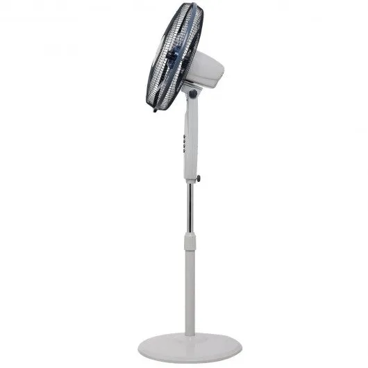 15" 5 Blades 3 Mode Height Adjustable Remote Control Pedestal Fan