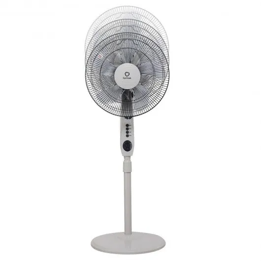 15" 5 Blades 3 Mode Height Adjustable Remote Control Pedestal Fan