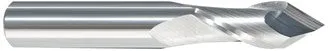 208-000375: 3/8in. Dia., 2-1/2in. Overall Length, 2-Flute, Carbide Drill Mill- SE, 90 deg, Uncoated, USA