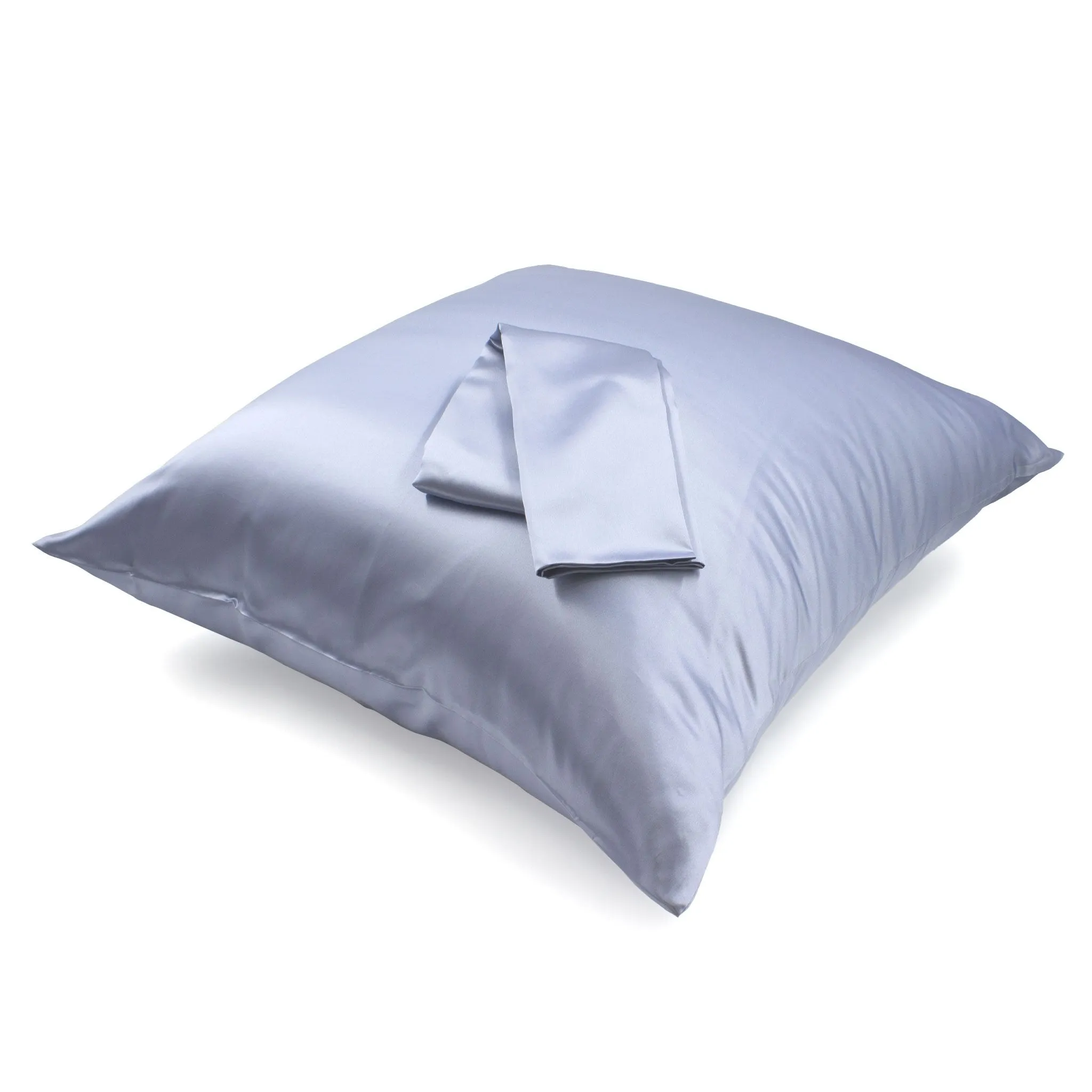 22 Momme Silk Euro Sham - Steel Blue