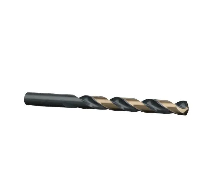 #24 Wire Size Jobber Length Drill Bit - Black and Gold - Split Point - 12 Pack