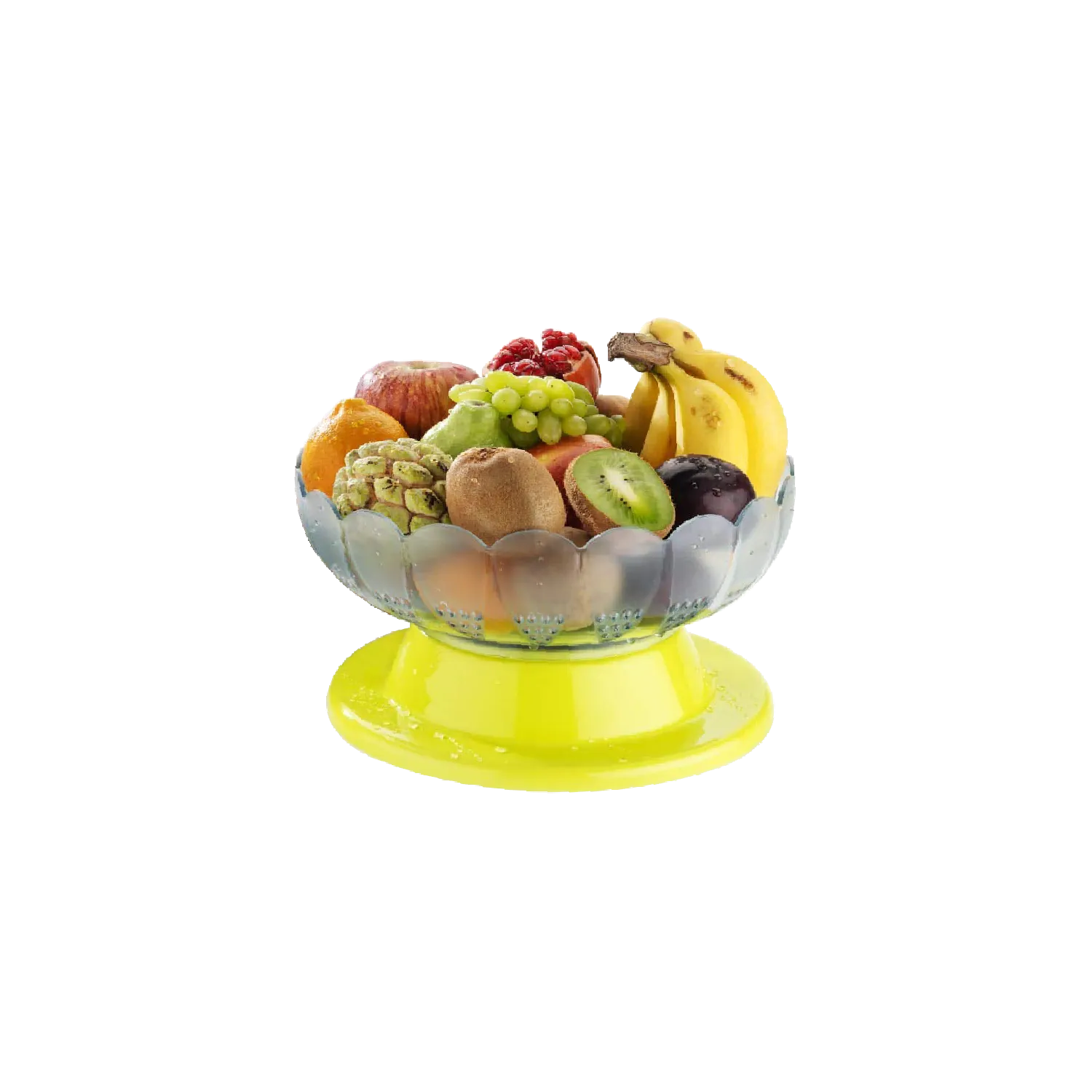 2459 Absolute Plastic Round Revolving Fruit and Vegetable Bowl