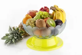 2459 Absolute Plastic Round Revolving Fruit and Vegetable Bowl