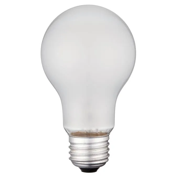 25 Watt A19 Incandescent Frost E26 (Medium) Base, 130 Volt, Box (4-Pack)