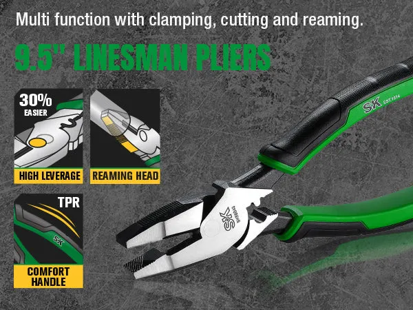 5 Piece Dual-Material Multi-Purpose Pliers Set