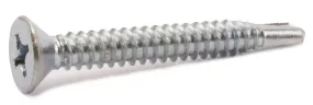 6-20 x 1 Phillips Flat Self Drill Screw Zinc Plated