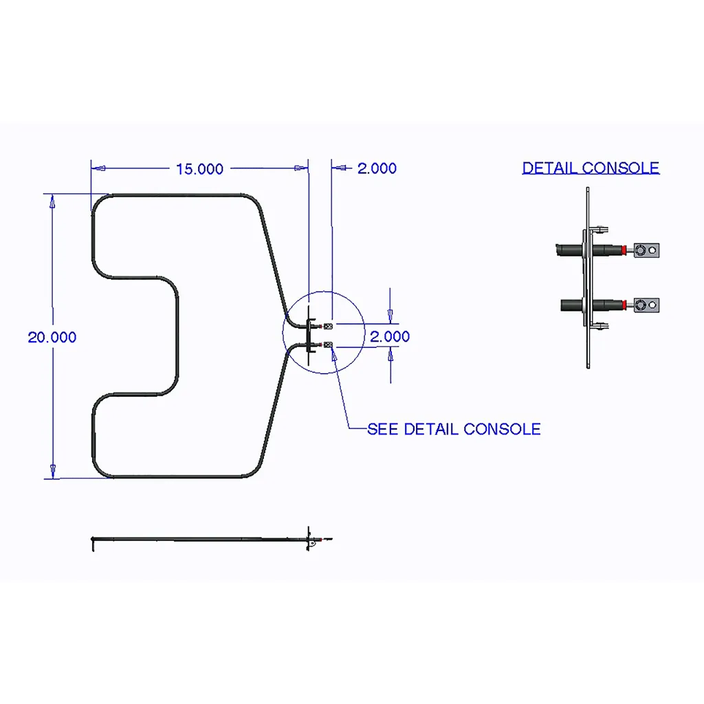 7506 Bake Element GE RCA and Hotpoint 3000W 250V