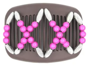 African Butterfly Hair Comb - Dalena Brown 118