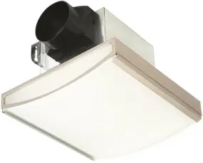 Air King AKLC70SLN Decorative Quiet Exhaust Bath Fan, Nickel, 70 CFM