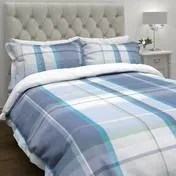 Aldridge Check Bluebell Blue Duvet Cover