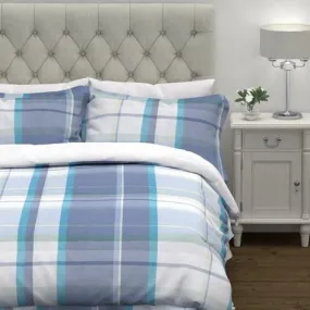 Aldridge Check Bluebell Blue Duvet Cover