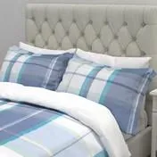 Aldridge Check Bluebell Blue Duvet Cover