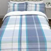 Aldridge Check Bluebell Blue Duvet Cover