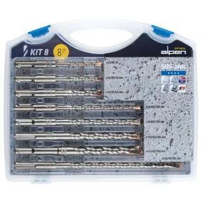 Alpen | Drill Bit Set SDS-plus in Plastic Carry Case 8Pc