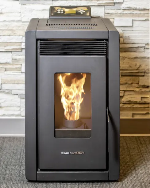 Alpine by ComfortBilt HP40 -Compact Small Pellet Stove Black America's Smallest Pellet Stove