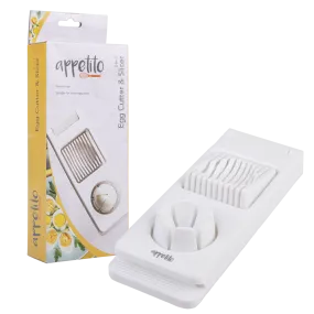 Appetito 2-In-1 Egg Cutter & Slicer - White