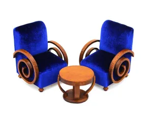 Art Deco Table and Chair Set