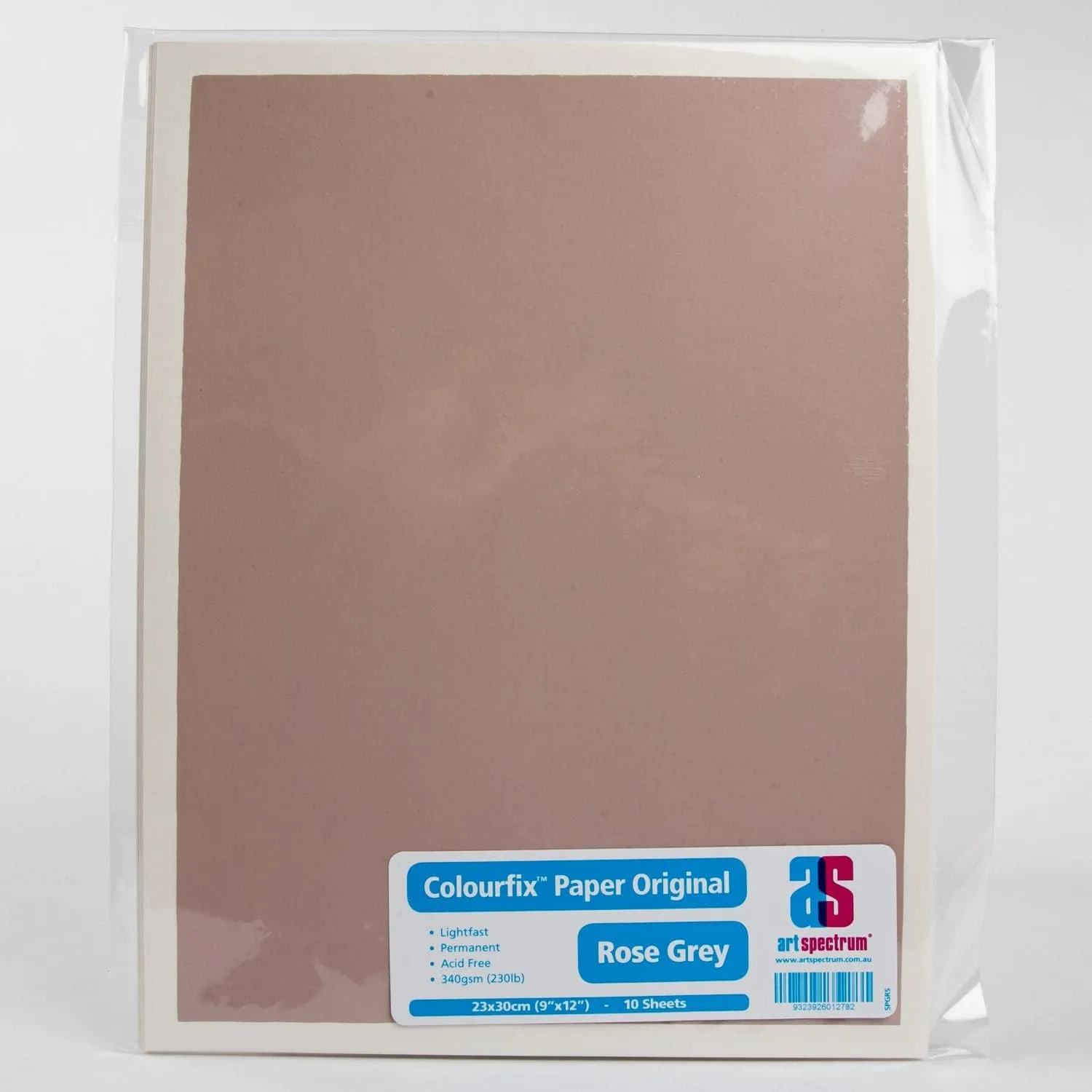 Art Spectrum  Colourfix  Original (Medium) 23X30cm 340GSM Rose Grey (Pkt 10 Sheets)