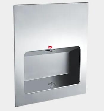 ASI® 0135 TURBO-Tuff™ Hand Dryer - Satin Stainless Steel Recessed High Speed Automatic