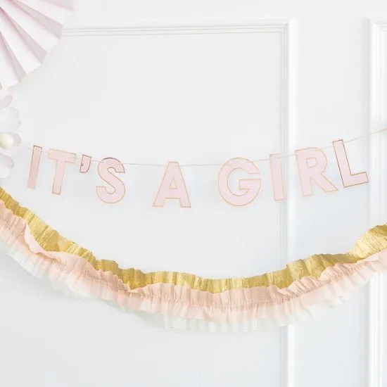 Baby Girl Pink Banner