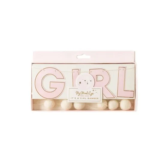 Baby Girl Pink Banner