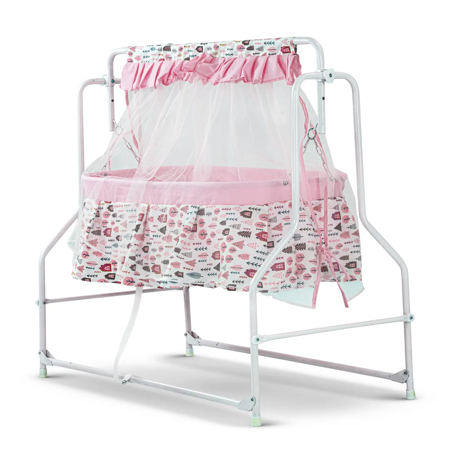 Baybee Bennett New Born Baby Swing Cradle for Baby with Mosquito Net