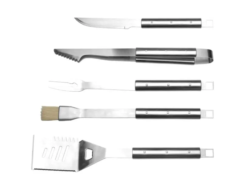 BergHOFF Cubo  6Pc Stainless Steel BBQ Set with Folding Bag