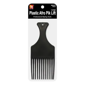 BLACK PLASTIC AFRO PIK LARGE (LIFT)