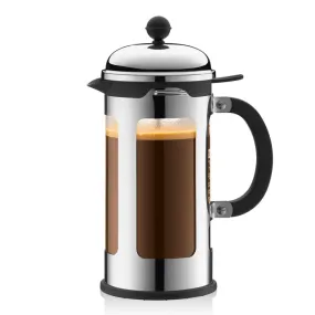 Bodum Chambord 4 Cup French Press with Locking Lid, Chrome