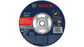 Bosch 7 In. 1/4 In. 5/8-11 In. Arbor Type 27 30 Grit Grinding Abrasive Wheel