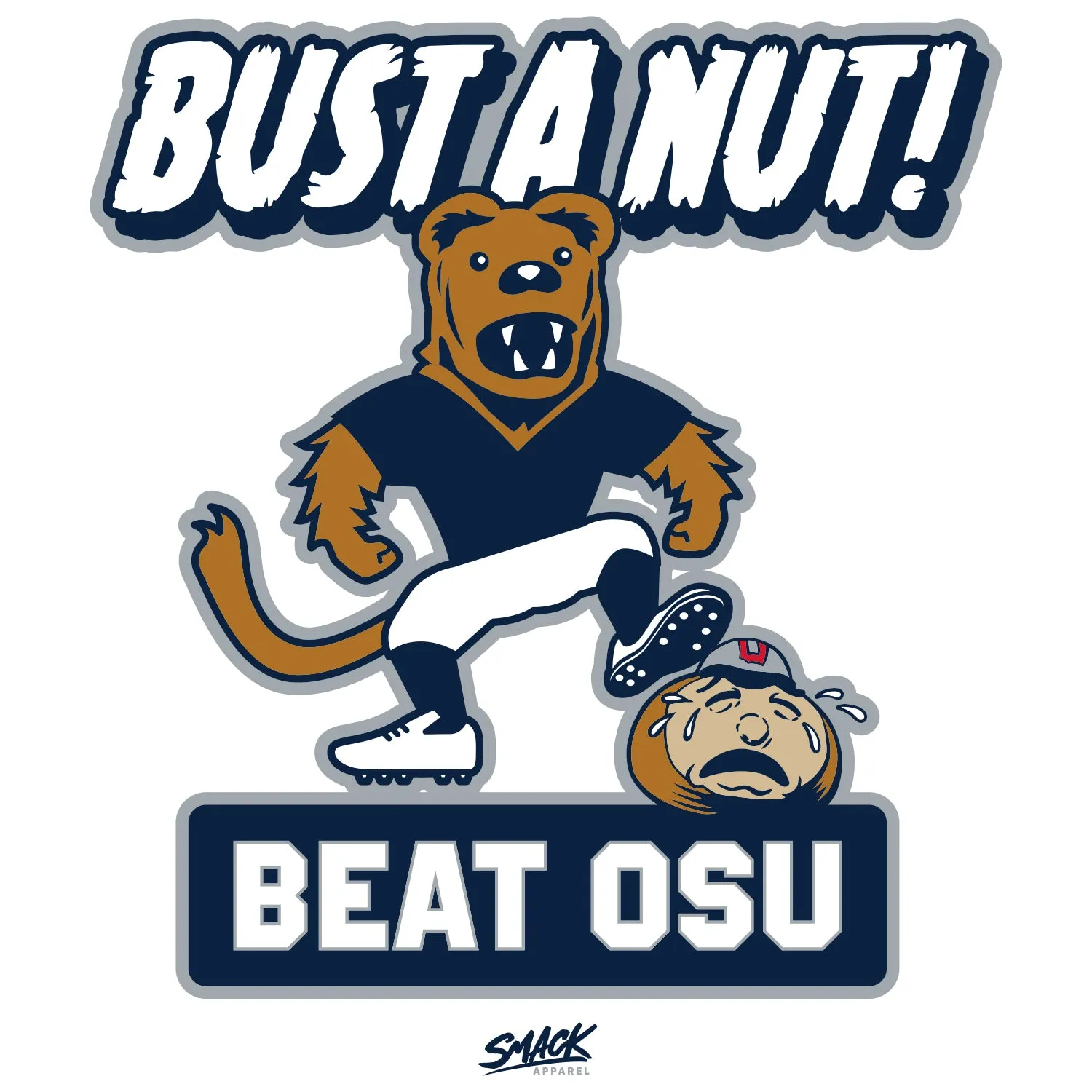 Bust A Nut Beat OSU T-Shirt for Penn State College Football Fans (SM-5XL)