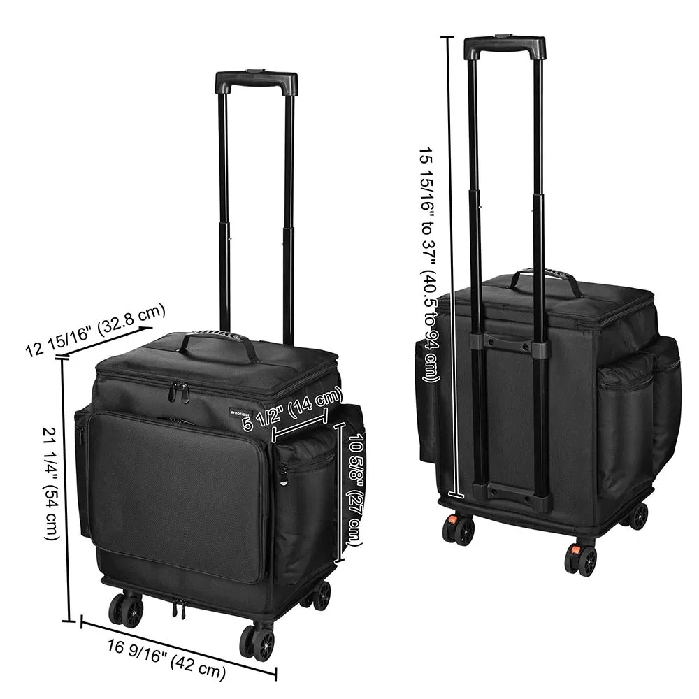 Byootique Hairdresser Suitcase on Wheels for Hairstylist Makeup Artist