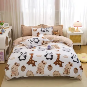 Cartoon Animal Zoo Bedding Sets