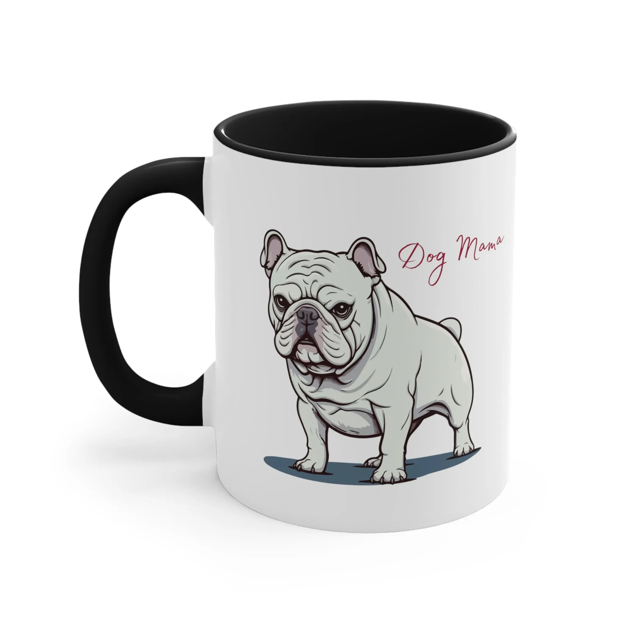 Choose this Custom Bull Dog Coffee Mug, 11oz with Multi Colors for a Dog Lover, Gift for Her, Dog Lover, Pet Owner