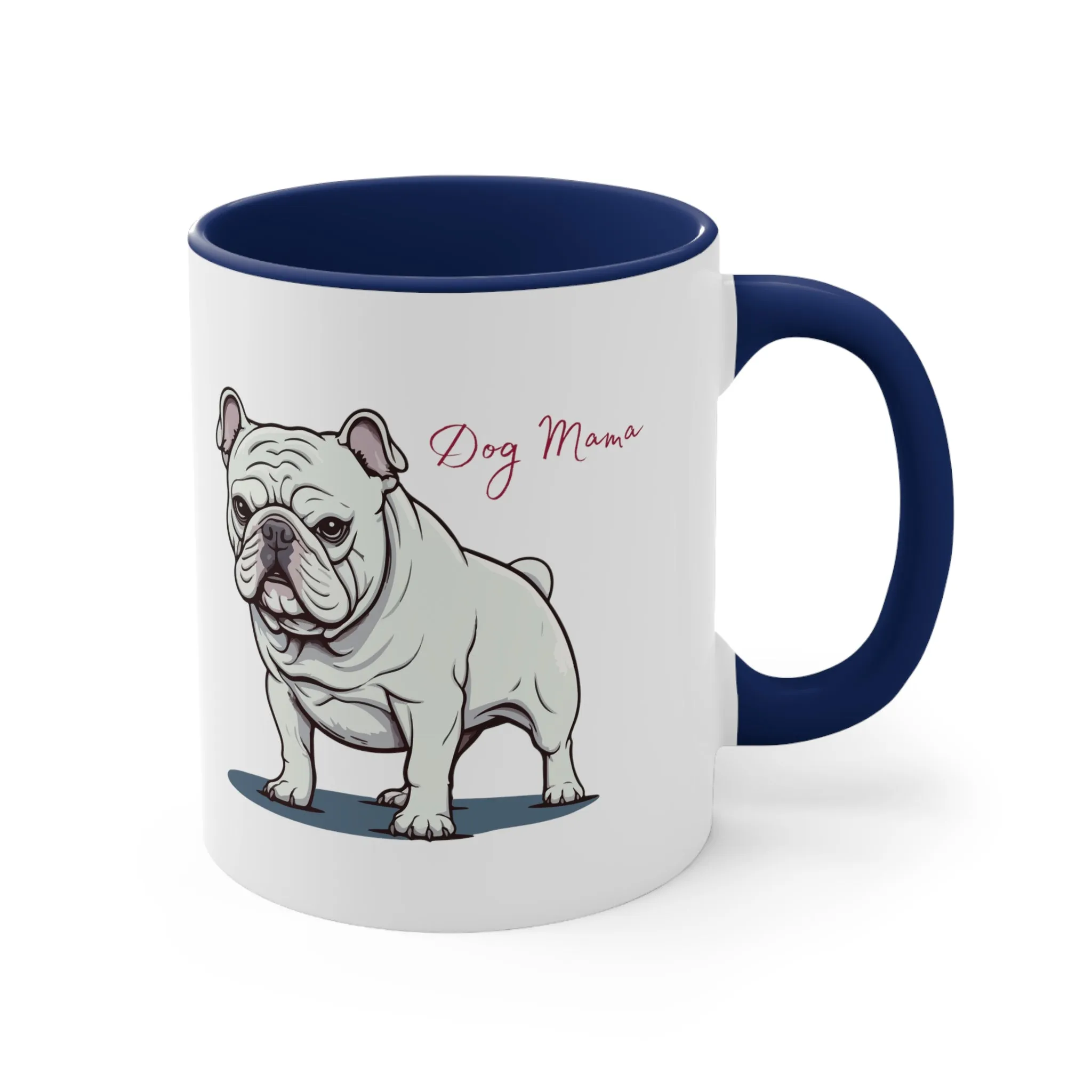 Choose this Custom Bull Dog Coffee Mug, 11oz with Multi Colors for a Dog Lover, Gift for Her, Dog Lover, Pet Owner