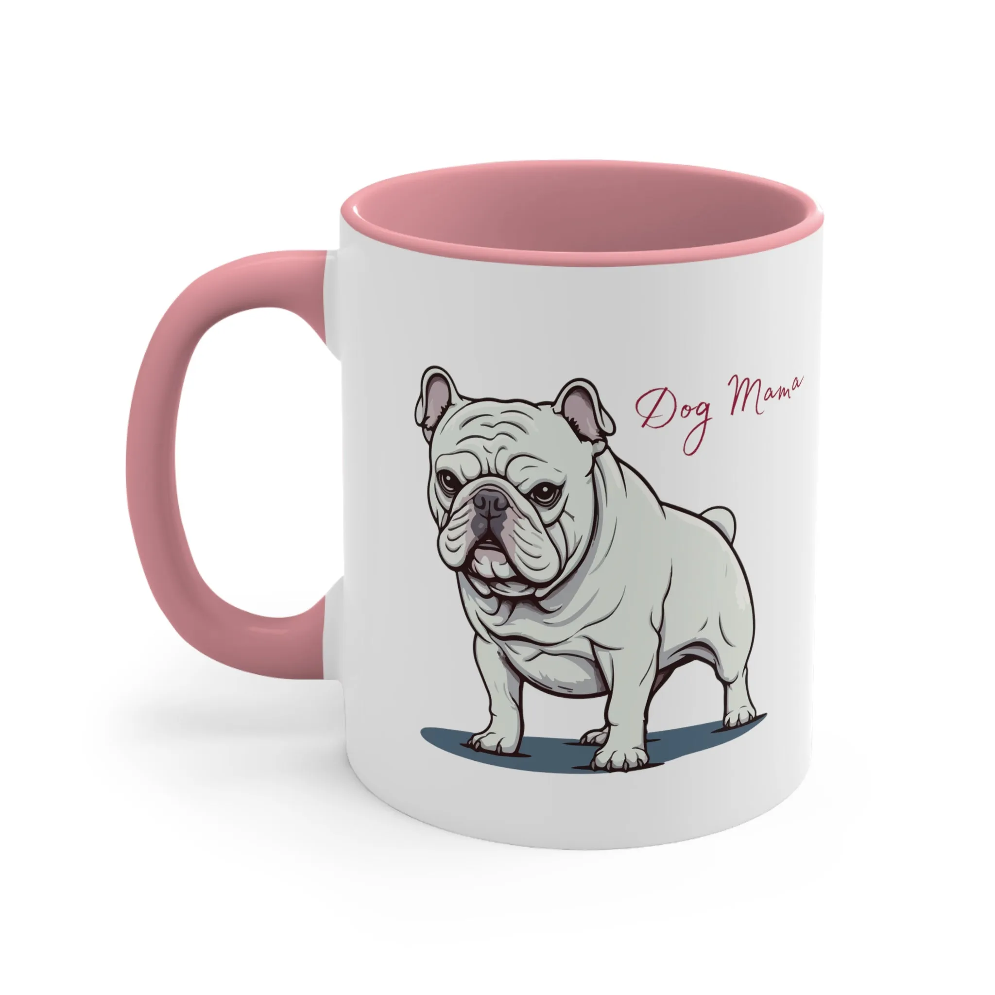 Choose this Custom Bull Dog Coffee Mug, 11oz with Multi Colors for a Dog Lover, Gift for Her, Dog Lover, Pet Owner