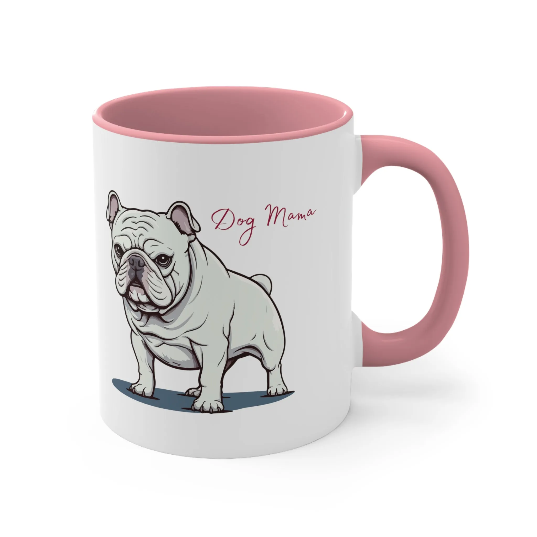 Choose this Custom Bull Dog Coffee Mug, 11oz with Multi Colors for a Dog Lover, Gift for Her, Dog Lover, Pet Owner