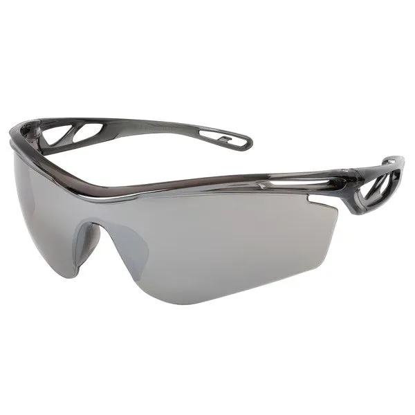 CL417 MCR Safety Checklite CL4 Series Safety Glasses, Silver Mirror Lens