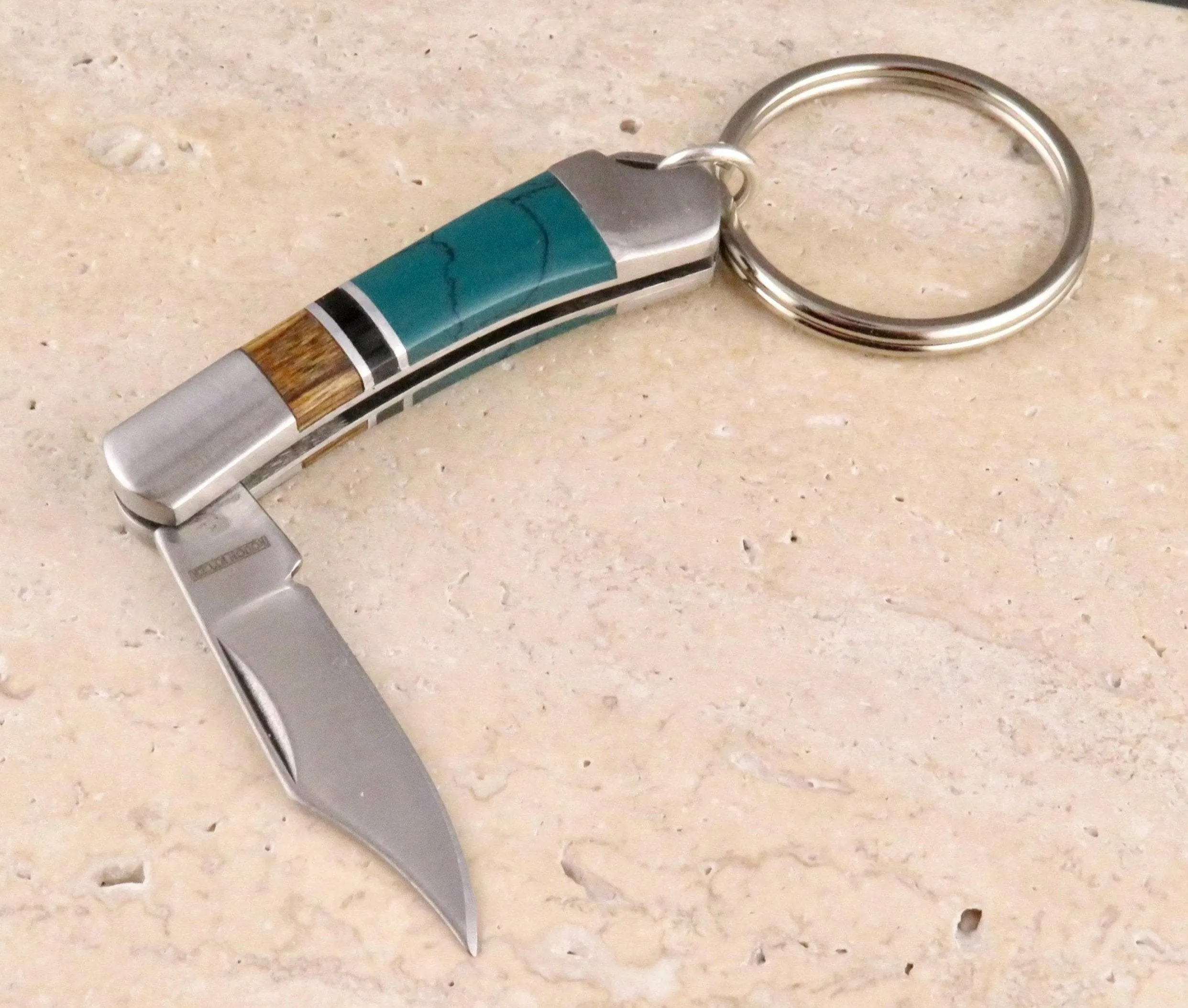 Colorblock Pocketknife Keyring