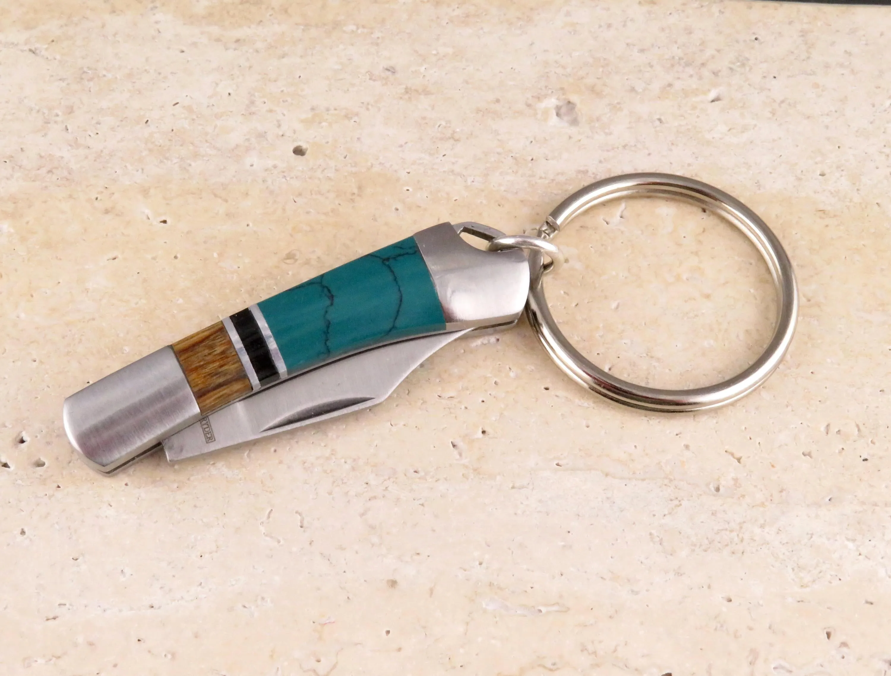 Colorblock Pocketknife Keyring