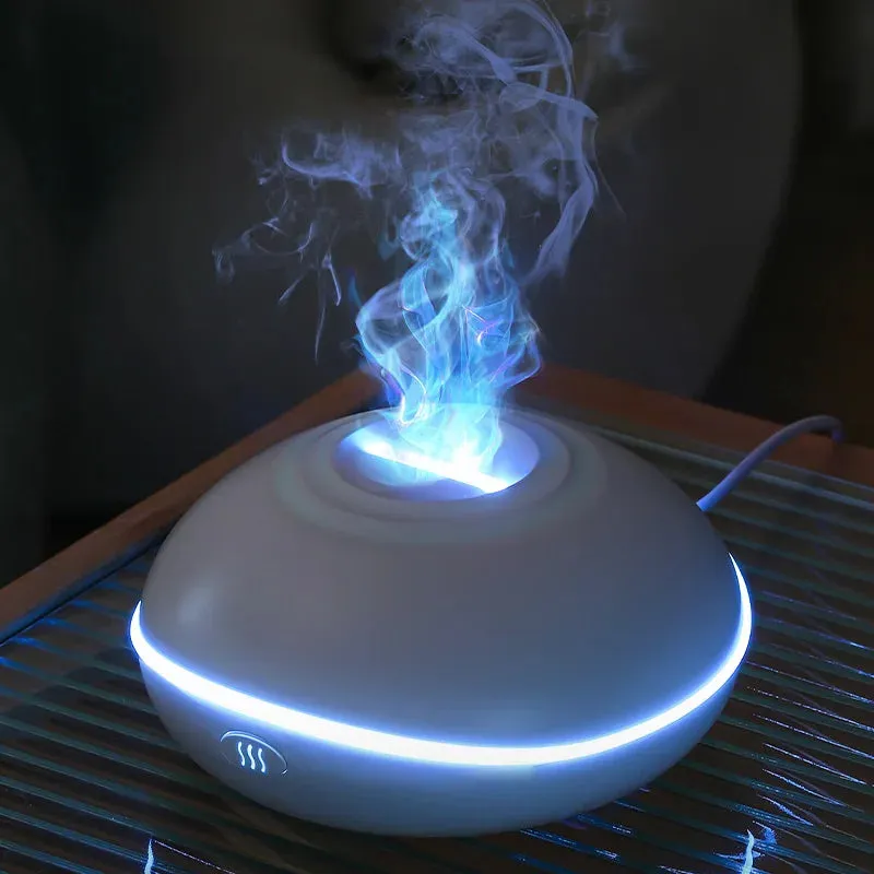 Colorful Flame Air Humidifier Aroma Diffuser Portable USB Car Aromatherapy Humidifiers Essential Oils Fragrance Diffusers