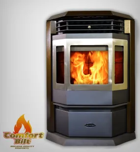 ComfortBilt HP22-SS Pellet Stove Brown Stainless Steel