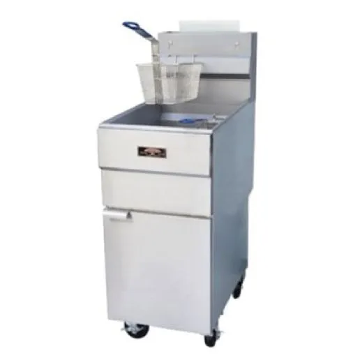 Copper Beech CBF-50 15.5" Full Pot Floor Model Gas Fryer 50 lb