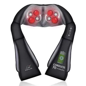 Cordless Shiatsu Neck and Shoulder Massager with Heat