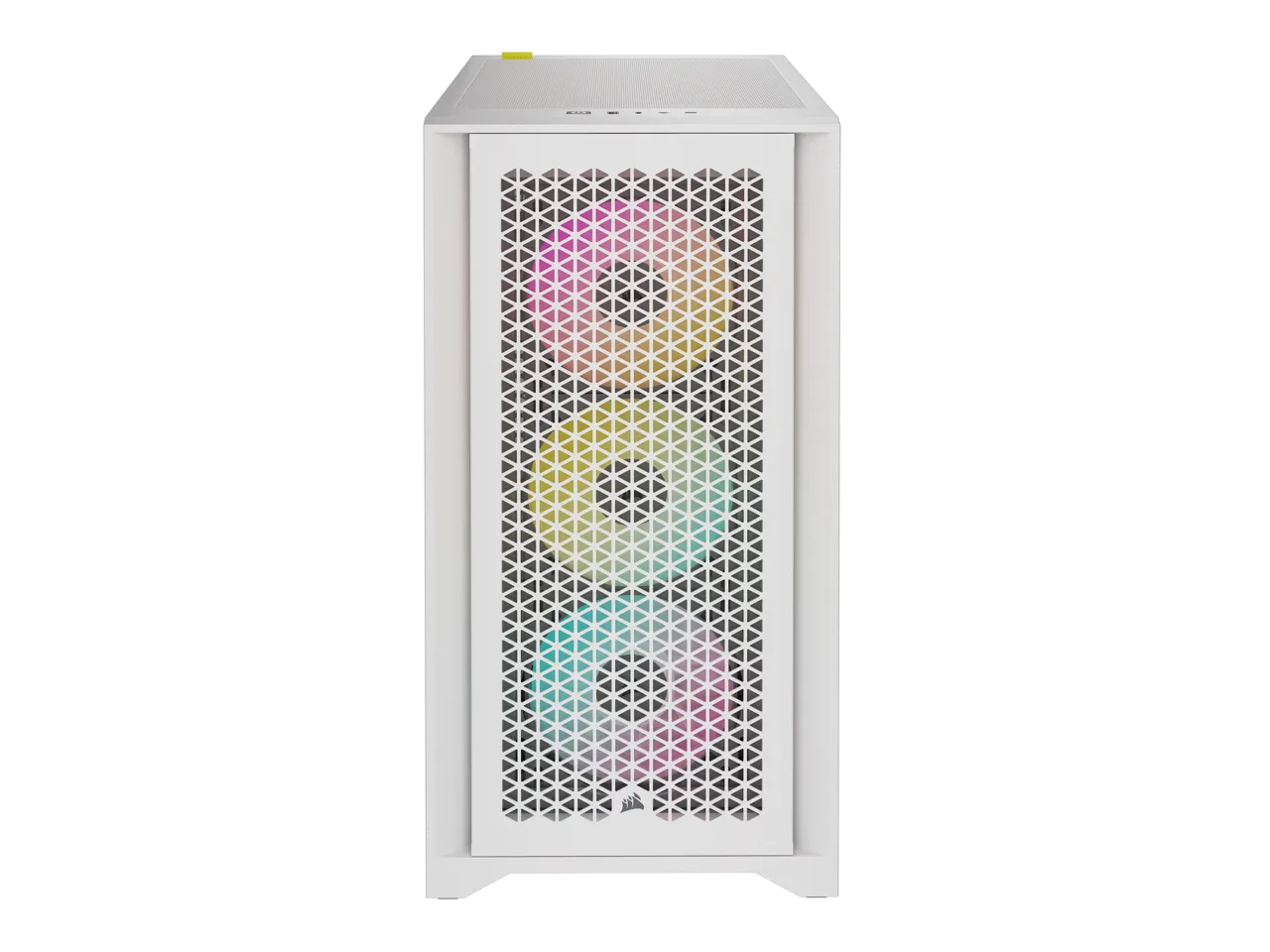 CORSAIR iCUE 4000D RGB AIRFLOW Mid-Tower Case White with 3x AF120 RGB ELITE Fans (CC-9011241-WW)