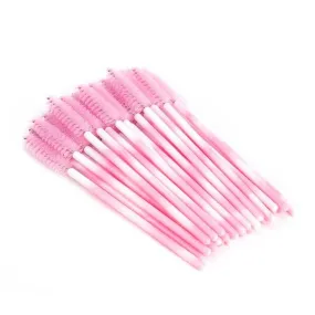 Cotton Candy Mascara Wands/Spoolies - Pink 50pcs